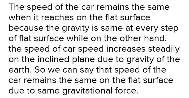 A toy car rolls at a constant speed down a straight inclined track. When the car reaches-example-1