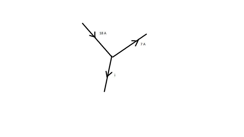 Three wires are connected at a branch point. One wire carries a positive current of-example-1