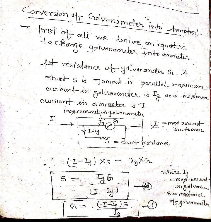 Two different galvanometers G1 and G2, have internal resistances r1and r2. The galvanometers-example-2