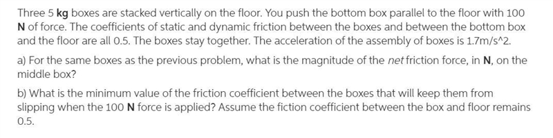 What is the minimum value of the friction coefficient between the boxes that will-example-1