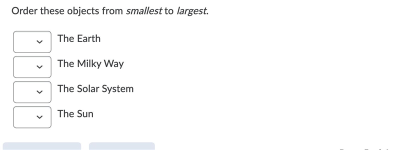 Do it in order. from smallest to largest-example-1