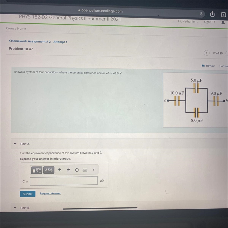 I need help with this problem can anybody help me please , it’s physics 2 course-example-1