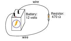 Explain, step by step, how to calculate the amount of current (I) that will go through-example-1