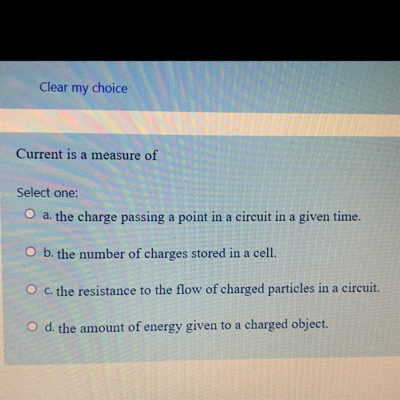 Current is a measure of…-example-1