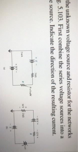 ASSIGNMENT ...unknown source and resistor​-example-1