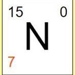 How many protons, neutrons, and electrons are present in this isotope of nitrogen-example-1