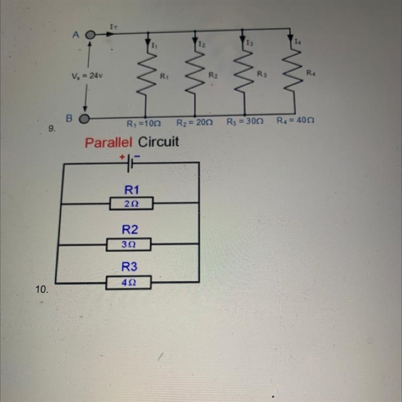 Calculate the equivalent resistance for each of the following circuits.-example-1