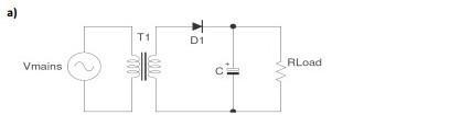 The figure shown above is the circuit diagram for a simple dc power supply. Identify-example-1