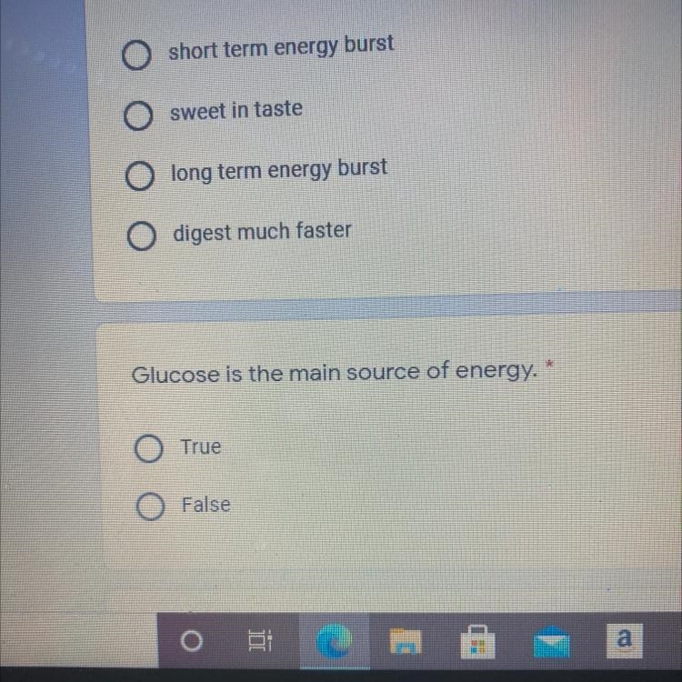 Glucose is the main source of energy. True or false-example-1