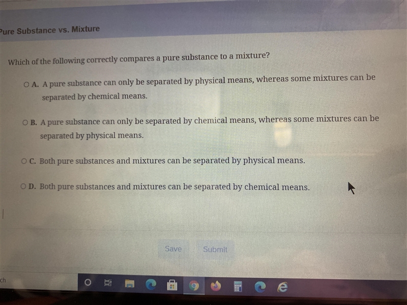 Pls help. Pure substance vs Mixture-example-1