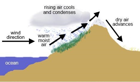 PLS HELP ANYONE The image below shows how cloud formation can be affected by a mountain-example-1