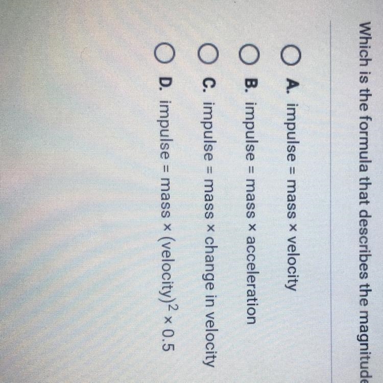 What is the formula that describes the magnitude of impulse on an object?-example-1