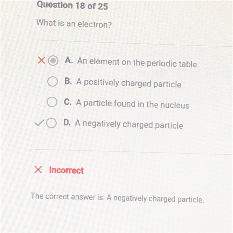 What is an electron? (it’s D lol)-example-1