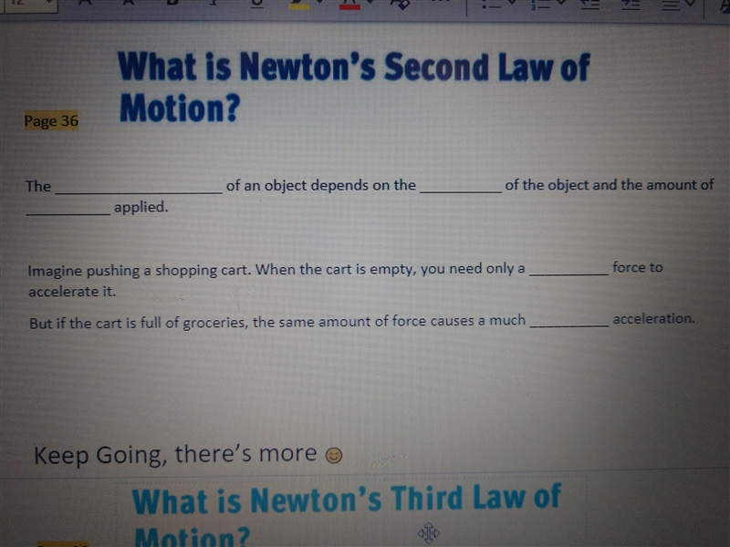 What is Newton's second law of motion-example-1