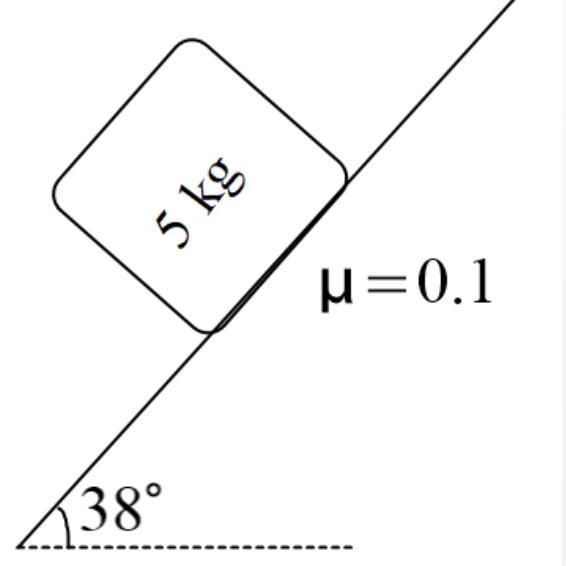 Calculate the acceleration of the object as it slides down the incline plane.-example-1