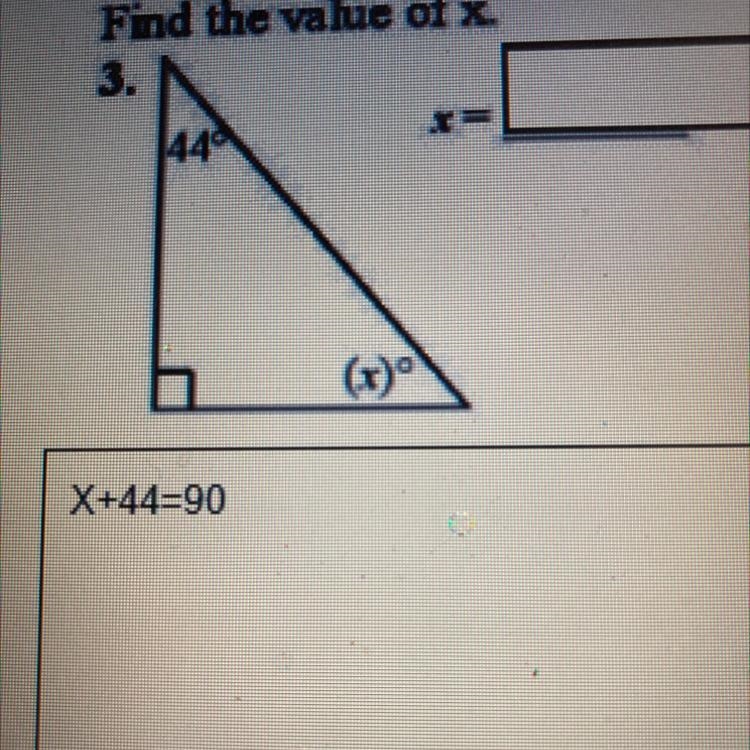 Find the value of x help asap-example-1