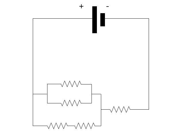 What is the total resistance of the circuit shown below?-example-1