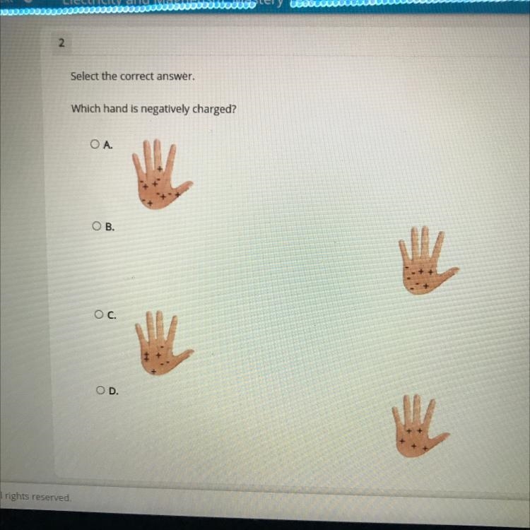 Which hand has a negatively charged?-example-1