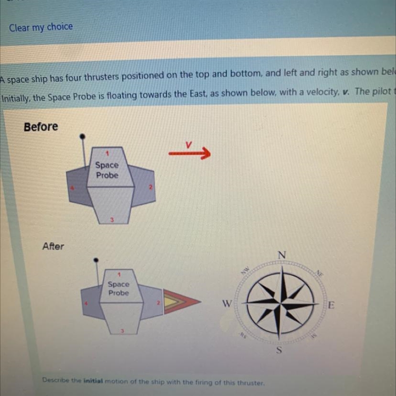 A space ship has four thrusters positioned on the top and bottom, and left and right-example-1