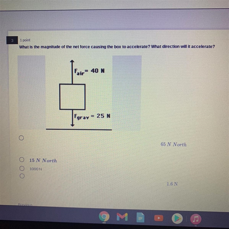 What is the magnitude of the net force causing the box to accelerate? What direction-example-1