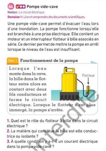 Bonjour , je n'arrive pas a comprendre cet exercice de physique niveau 5eme. Ceci-example-1