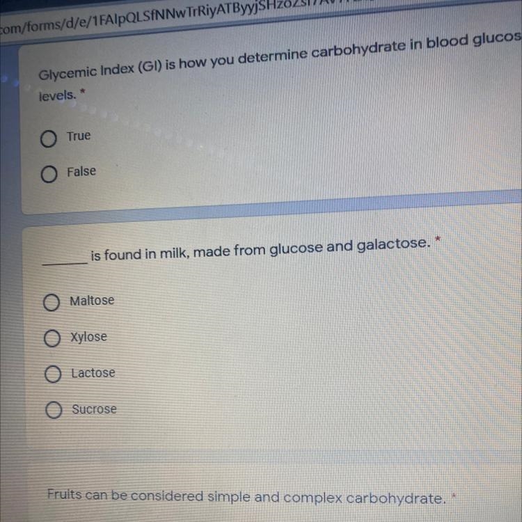 ___is found in milk, made from glucose and galactose. * 1.Maltose 2.Xylose 3.Lactose-example-1