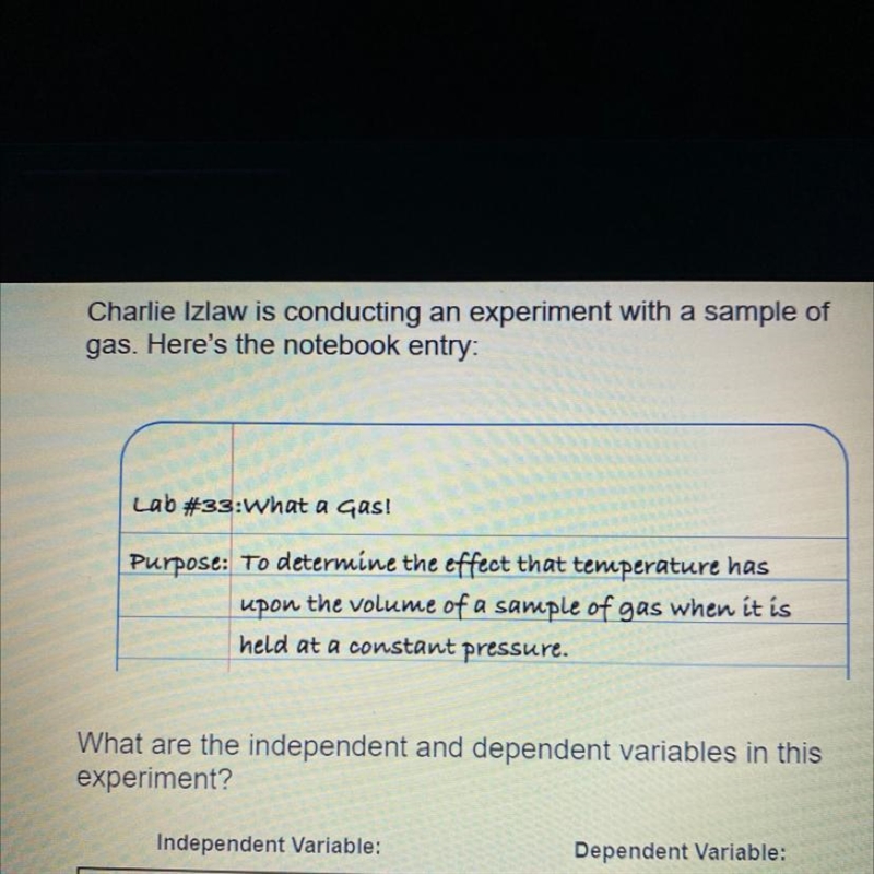 The independent variable and the dependent variable-example-1