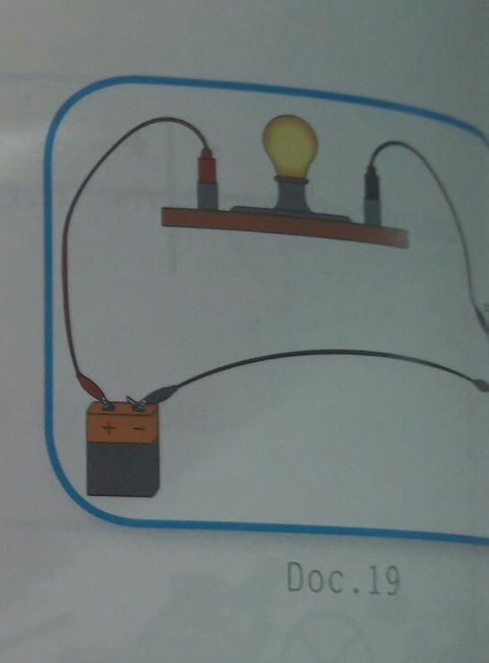 Help ;-; Replace the pencil with an iron nail (Doc.19 in pic) 1. does the lamp glow-example-1