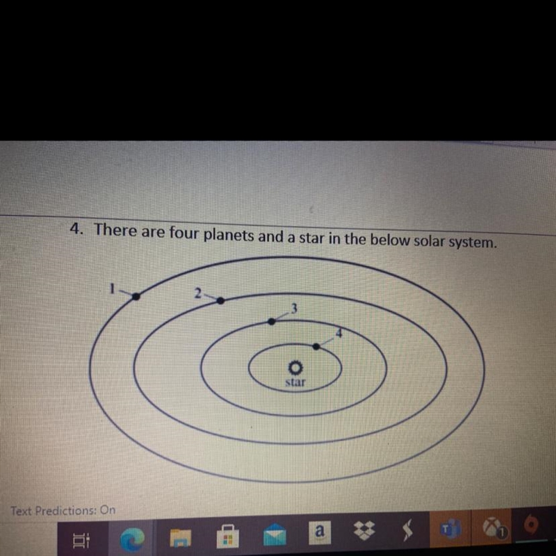 The planets move around the stars in different orbits .which planet will have the-example-1