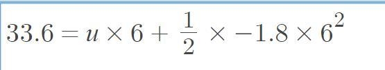 PLZ HELP ME I HAVE A TIMER!!! Plz find the initial value (u) Thank you soo much!!!-example-1