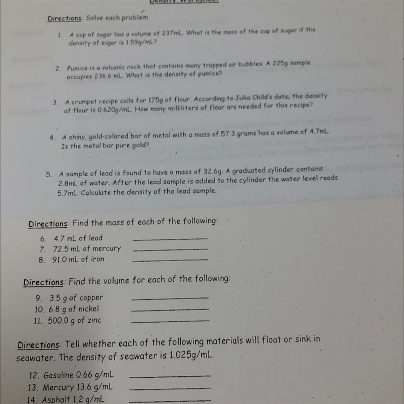 A cup of sugar has a volume of 237ml . What is the mass of the cop of sugar if the-example-1