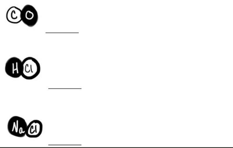 Write the chemical formula for the following diagrams.-example-1