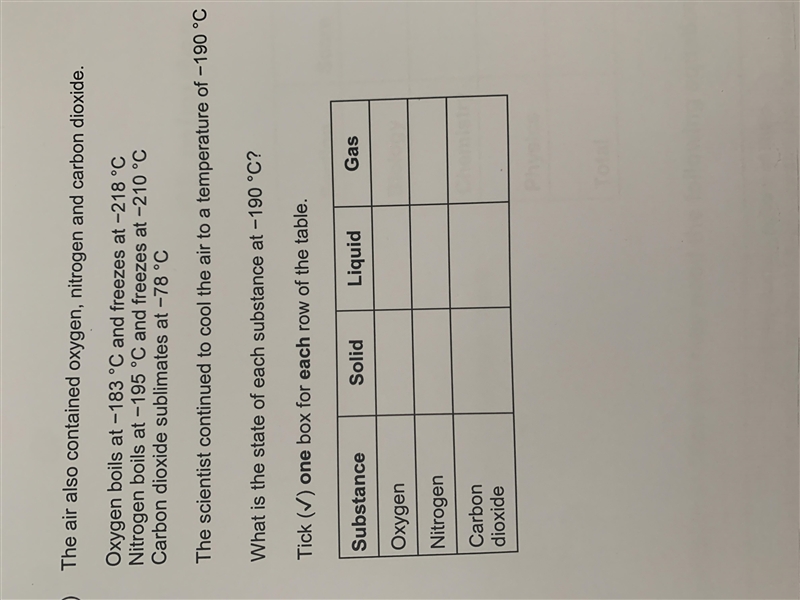 The air also contains oxygen nitrogen and carbon dioxide what is the state of each-example-1