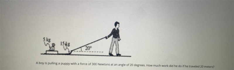 How much work did he do if he traveled 20 meters?-example-1