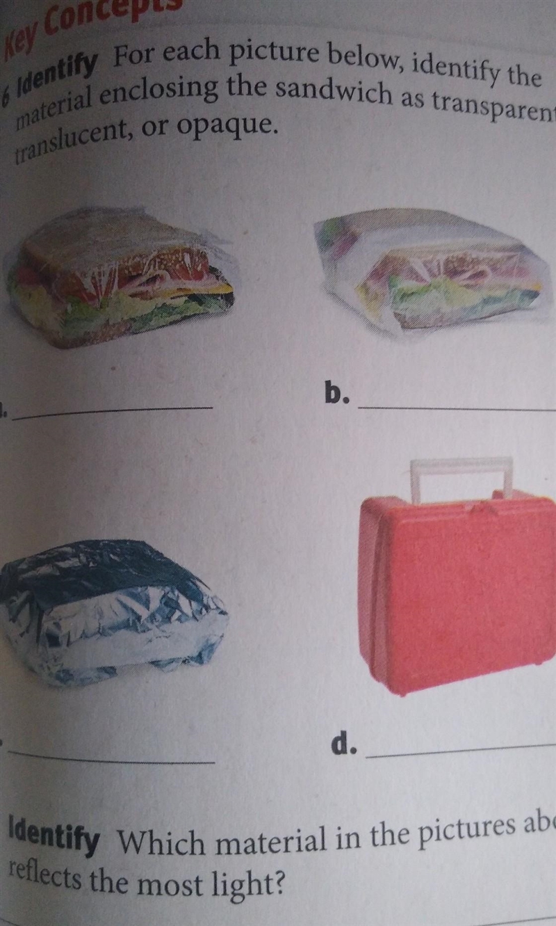 Which material reflects the most light??​-example-1