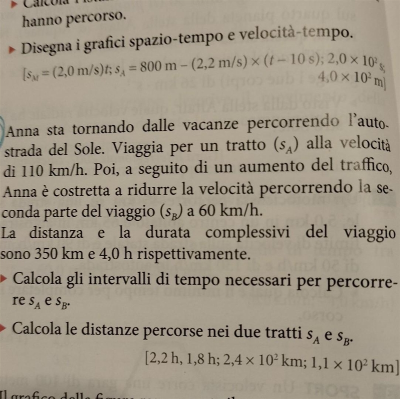 General kinematics problem. "Anna is returning from vacation driving down the-example-1