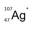 Correctly identify how many particles are present in the following atom of silver-example-1