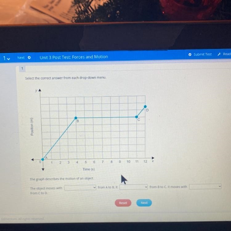 PLEASE HELP OPTIONS: Bar one: Constant acceleration Constant velocity Positive acceleration-example-1