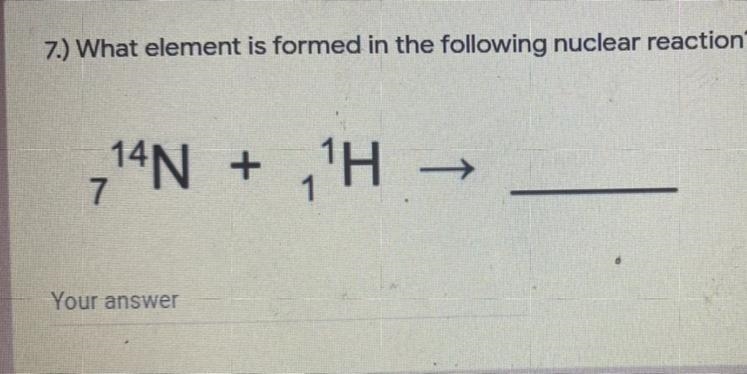 What element is found the following nuclear reaction￼-example-1