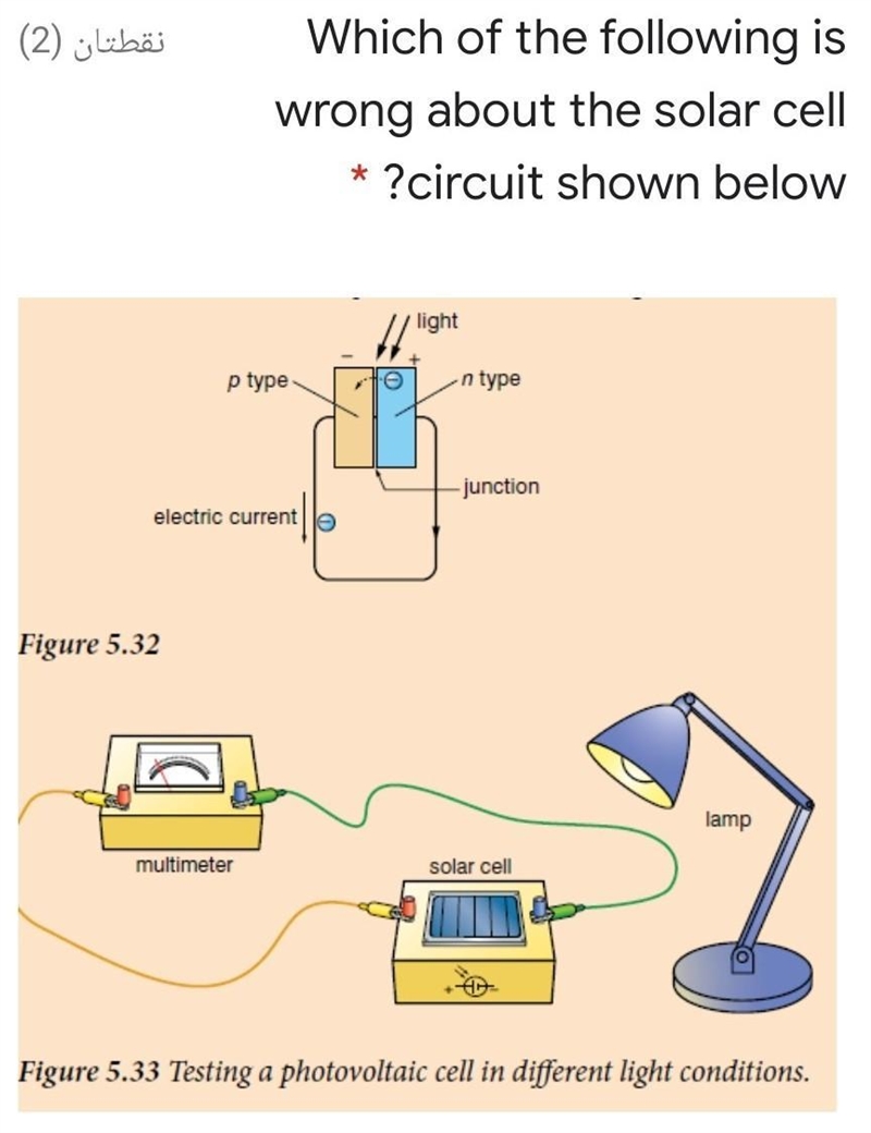 Converts light energy to electrical energy this electric current produced can be stored-example-1