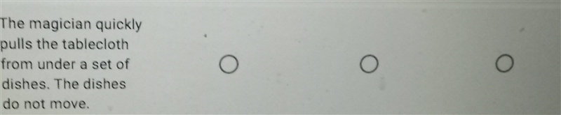 Please tell me if this is Newton's first law, second, or third law of motion. There-example-1