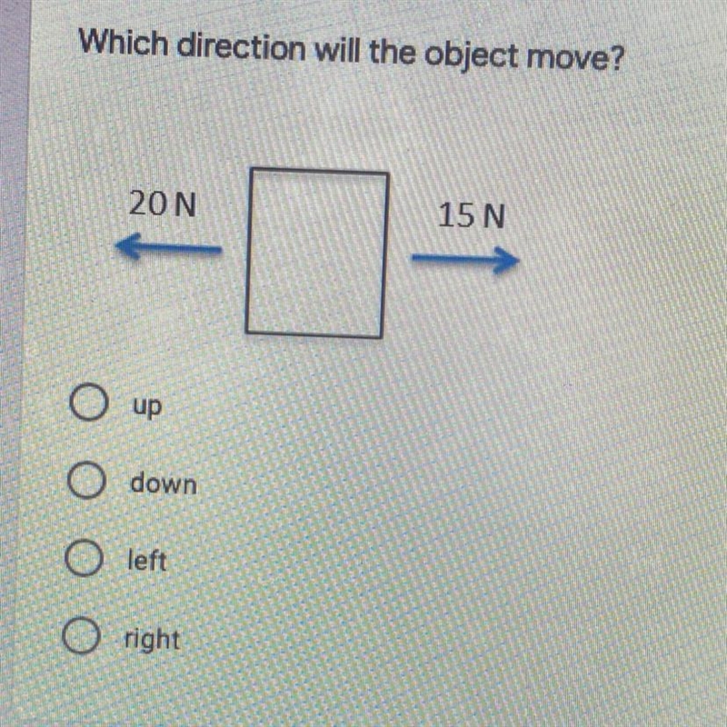 Which direction will the object move?-example-1