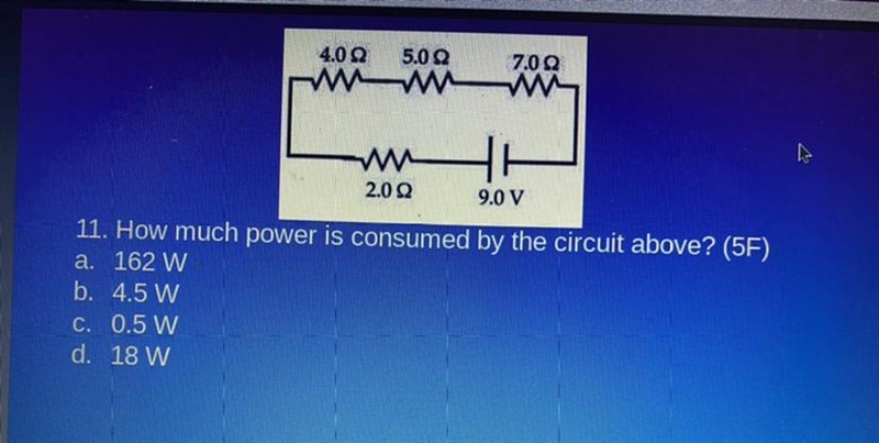 How much power is consumed by the circuit above?-example-1