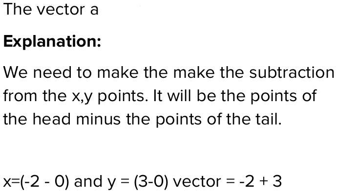 Which vector below goes from (0, 0) to (-2, 3)?-example-1