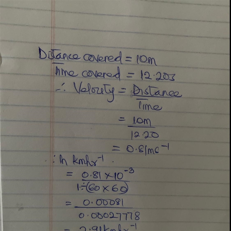 Name: Mellisayang Kinematics practice problems #1 1 A high school athlete runs 1.00 x-example-1