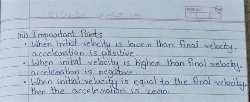 Define acceleration what it's formula​-example-2