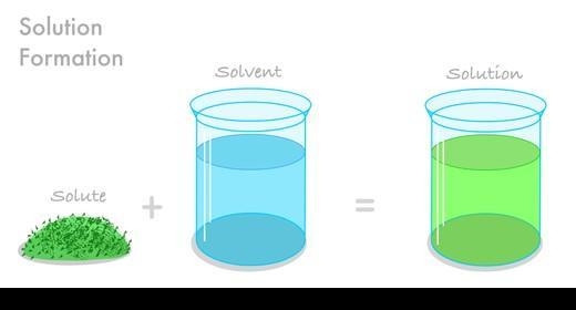 Solute + solvent = ??-example-1