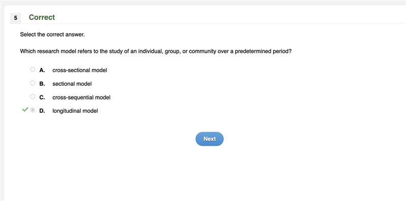 which research model refers to the study of an individual group or community over-example-1