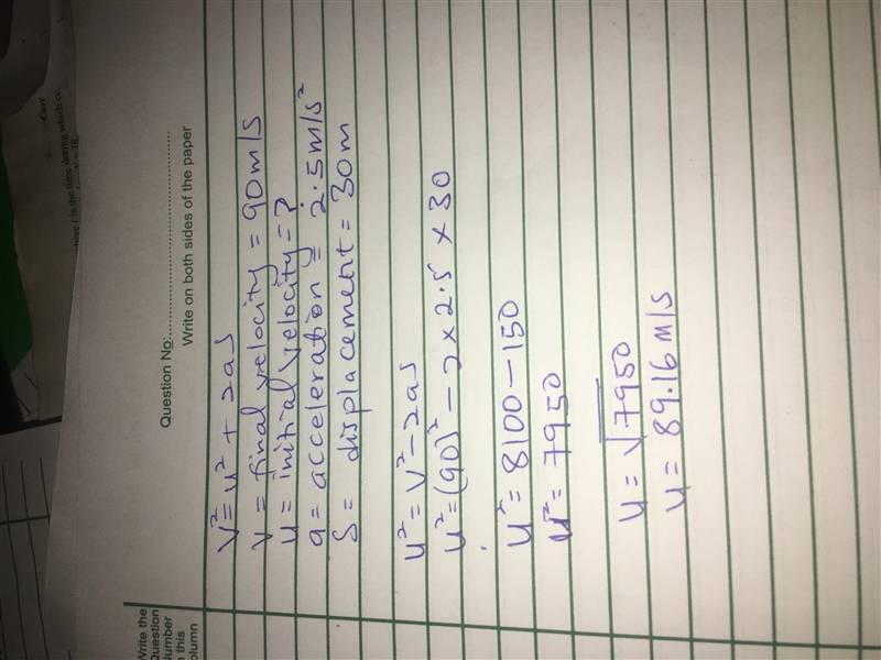 An object moving at a constant velocity accelerates at a constant rate of 2.5 m/s-example-1