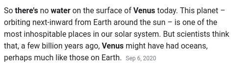 How is Venus similar to Earth? Both have the same day length. Both rotate in the same-example-4